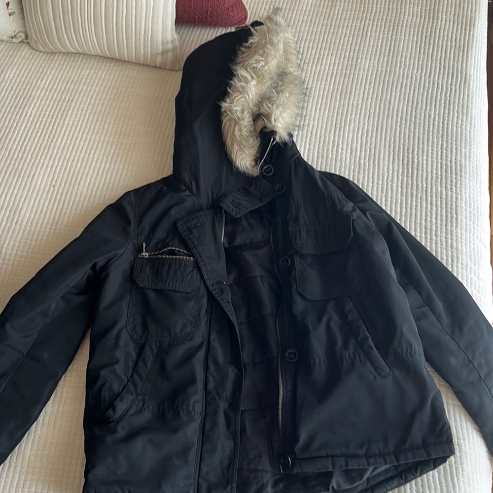 Black womens small coat